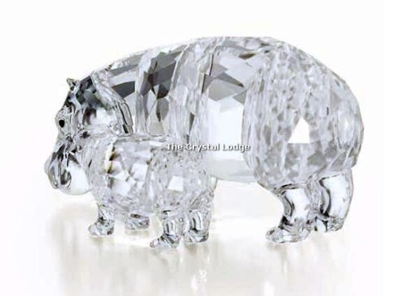 Swarovski_Hippo_mother_and_baby_51359200 | The Crystal Lodge
