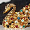 Swarovski_1995_centenary_swan_gold_multi_event_pin | The Crystal Lodge