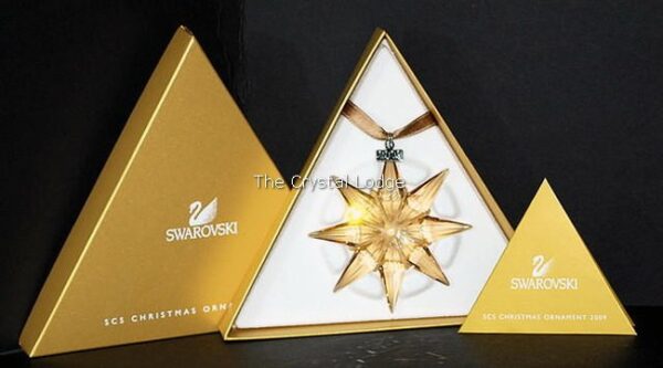 Swarovski_2009_Christmas_ornament_gold_SCS_members_1026761 | The Crystal Lodge