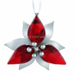 Swarovski_Christmas_ornament_poinsettia_silver_5064278 | The Crystal Lodge