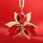 Swarovski_Christmas_ornament_poinsettia_gold_5064281 | The Crystal Lodge