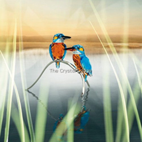 SWAROVSKI CRYSTAL PARADISE BIRDS - KINGFISHERS BLUE TURQUOISE