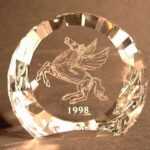 Swarovski_SCS_Paperweight_1998_Pegasus_USA_60mm_disc_9409 060 000 | The Crystal Lodge