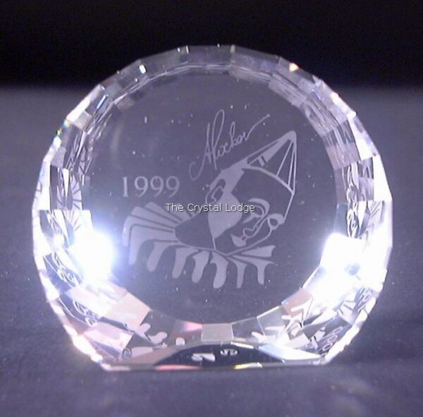 Swarovski_SCS_Paperweight_1999_Pierrot_40mm_disc_241872 | The Crystal Lodge