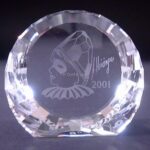 Swarovski_SCS_Paperweight_2001_Harlequin_40mm_disc_278713 | The Crystal Lodge| The Crystal Lodge