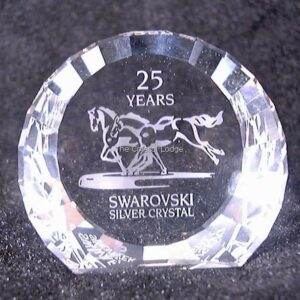 Swarovski_SCS_Paperweight_2001_Wild_Horses_25th_anniversary_60mm_disc_283324 | The Crystal Lodge