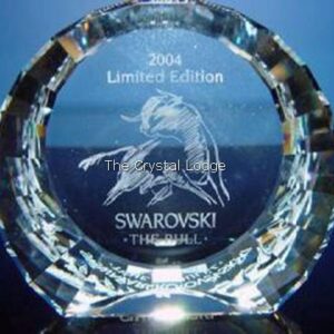 Swarovski_SCS_Paperweight_2004_Bull_clear_60mm_disc_694624 | The Crystal Lodge