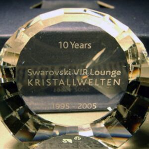 Swarovski_Wattens_paperweight_VIP_lounge_10th_anniversary_30mm_disc | The Crystal Lodge