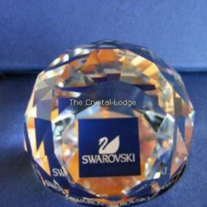Swarovski_Wattens_paperweight_blue square_swan_logo | The Crystal Lodge