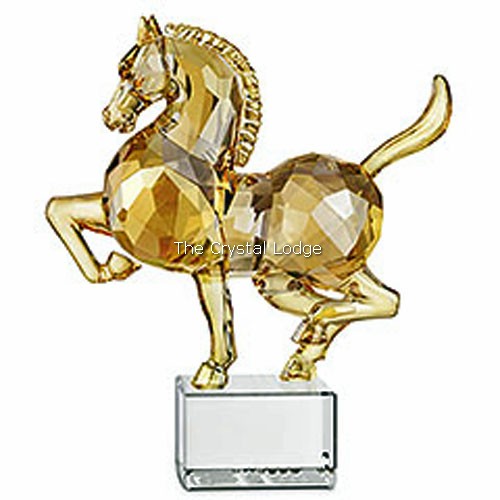 SWAROVSKI CHINESE ZODIAC (1ST GENERATION) HORSE LARGE GOLD 1055509 ...