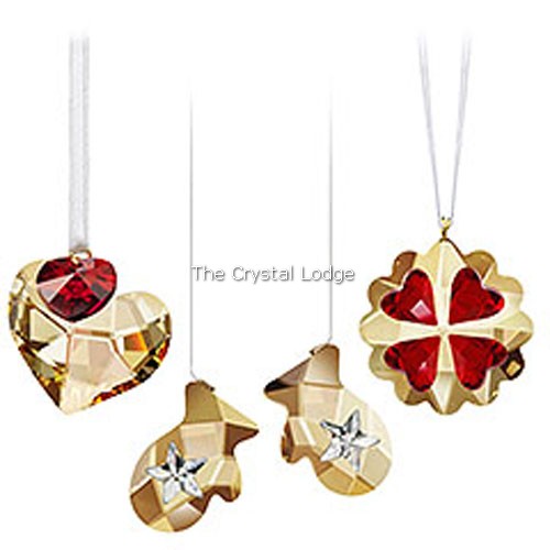 Swarovski_ornament_set_festive_hearts_cookie_mittens_1044197 | The Crystal Lodge