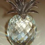 Swarovski_pineapple_rhodium_large_hammered_leaves_010044 | The Crystal Lodge