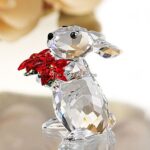 Swarovski_rabbit_with_poinsettia_1133620 | The Crystal Lodge