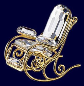 SWAROVSKI CRYSTAL MEMORIES - ROCKING CHAIR GOLD 243442 - The Crystal ...