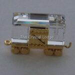 Swarovski_toy_train_freight_car_ gold_219194 | The Crystal Lodge