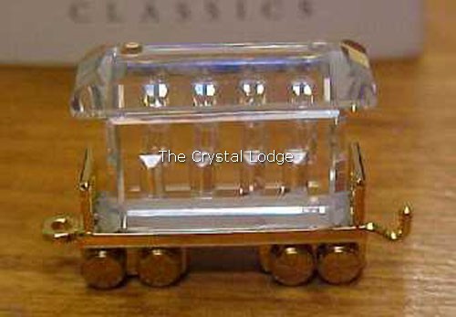 Swarovski_toy_train_passenger_car_gold_219193 | The Crystal Lodge