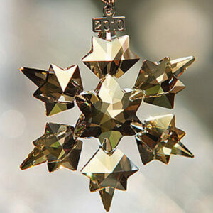 Swarovski Christmas ornaments - gold festive (all sizes including sets)