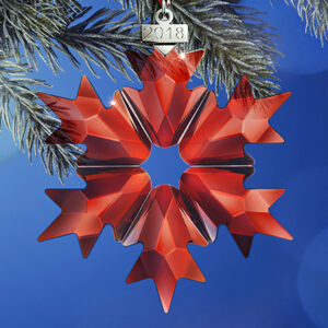 Swarovski Christmas ornaments - red holiday (all sizes)