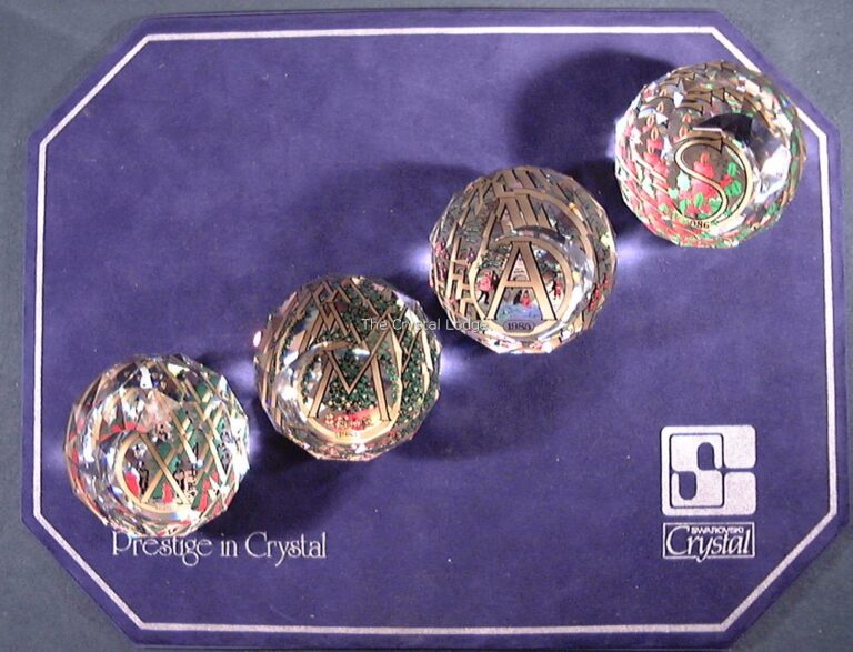 SWAROVSKI PAPERWEIGHT SET XMAS / XMAS (NUMBER 103 OF 750) The Crystal Lodge Specialists