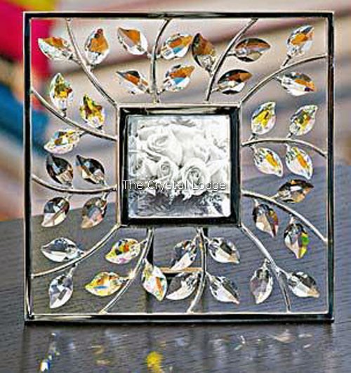 Swarovski_picture_frame_Leaves_square_AB_crystal_861932 | The Crystal Lodge