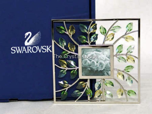 Swarovski_picture_frame_Leaves_square_jonquil_peridot_660731 | The Crystal Lodge