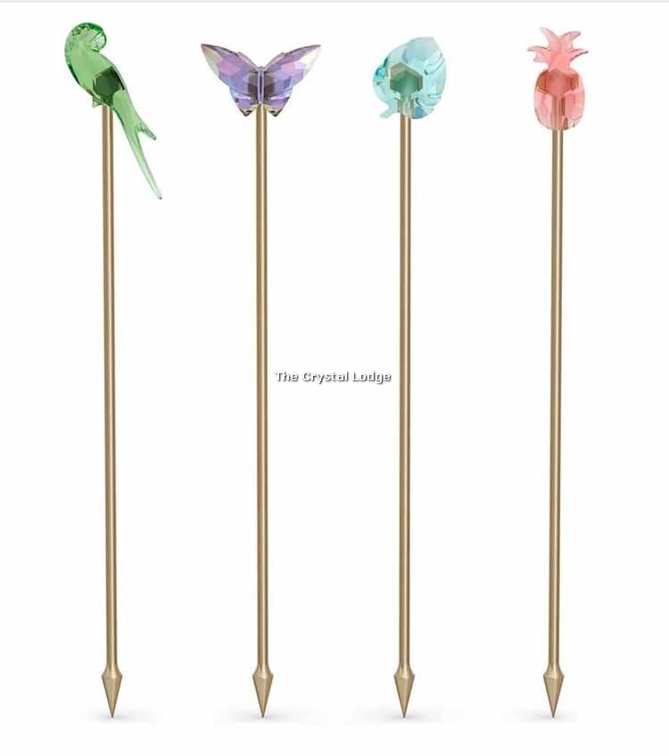 Swarovski_Jungle_Beats_Cocktail_Stirrers_Andoki_Set_of_4_5557812 | The Crystal Lodge
