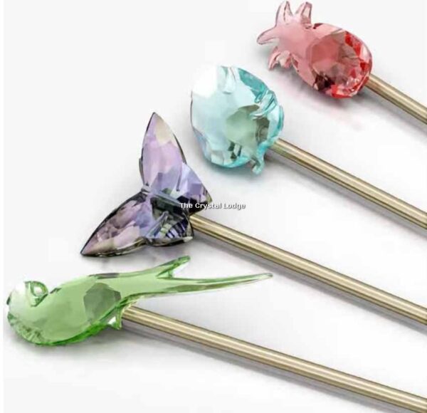 Swarovski_Jungle_Beats_Cocktail_Stirrers_Andoki_Set_of_4_5557812 | The Crystal Lodge