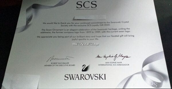 Swarovski_2020_SCS_loyalty_gift_swan_ornament_5537960 | The Crystal Lodge