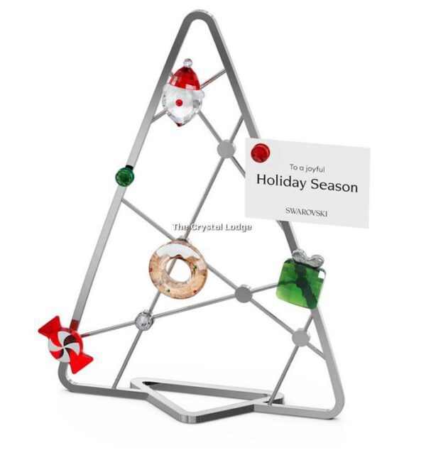 Swarovski_Holiday_Cheers_Tree_With_Magnets_Card Holder_5596393 | The Crystal Lodge