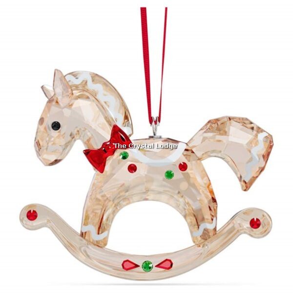 Swarovski_Holiday_Cheers_ornament_gingerbread_rocking_horse_5627608 | The Crystal Lodge