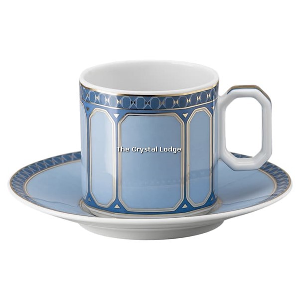 Swarovski_Signum_espresso_set_Porcelain_blue_yellow_5640036 | The Crystal Lodge