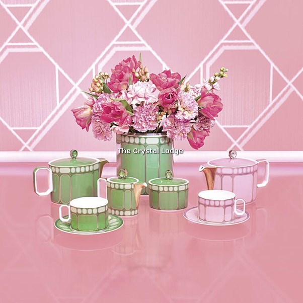 Swarovski_Signum_teacup_set_Porcelain_pink_green_5640063 | The Crystal Lodge