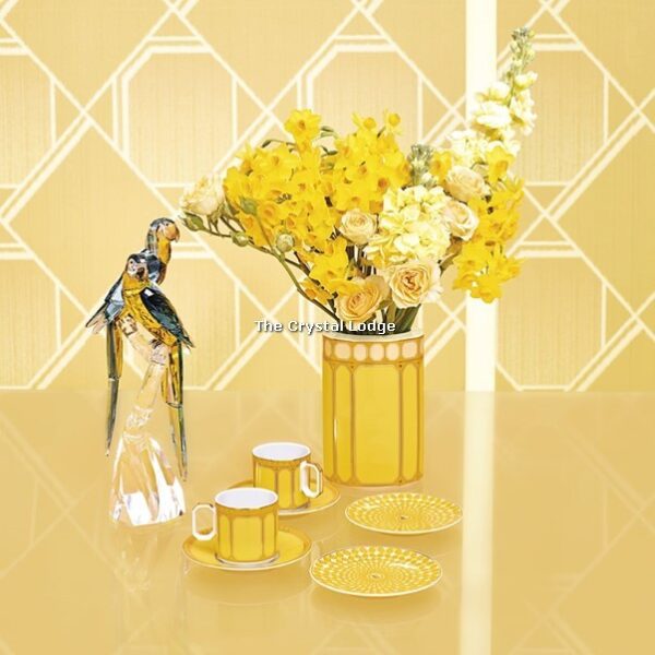 Swarovski_Signum_vase_Porcelain_small_yellow_5635550 | The Crystal Lodge