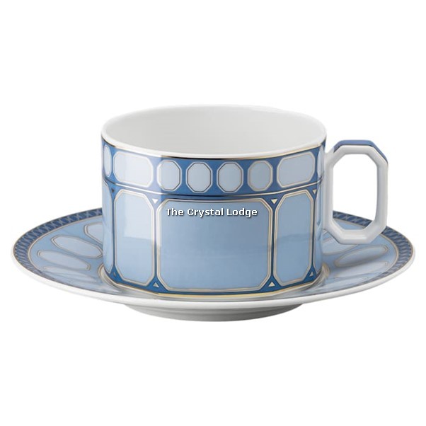 Swarovski_Sigum_teacup_set_Porcelain_blue_yellow_5640064 | The Crystal Lodge