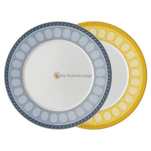 Swarovski_plate_set_porcelain_medium_blue_yellow_5640050 | The Crystal Lodge