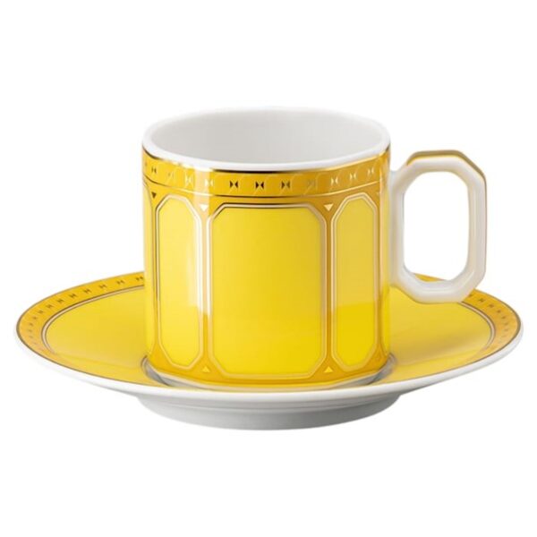 Swarovski_Signum_Espresso_cup_with_saucer_porcelain_yellow_5648498 | The Crystal Lodge