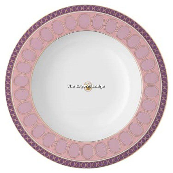 SwarovskI_Rosenthal_Signum_soup_plate_pink_5699990 | The Crystal Lodge