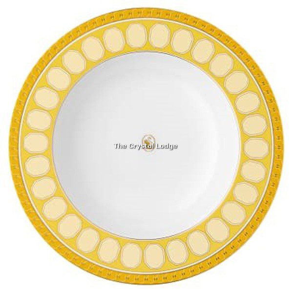 SwarovskI_Rosenthal_Signum_soup_plate_yellow_5699991 | The Crystal Lodge