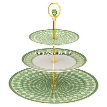Swarovski_Rosenthal_Signum_etagere_cake_stand_3tier_green_5706881 | The Crystal Lodge