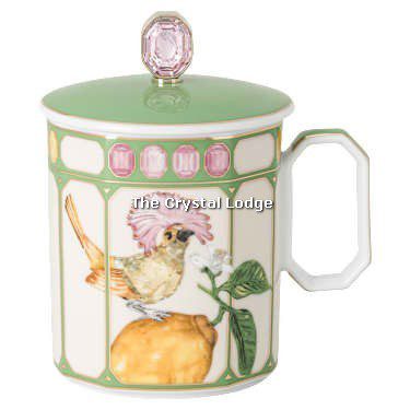 Swarovski_Rosenthal_Idyllia_mug_flycatcher_green_5735534 | The Crystal Lodge