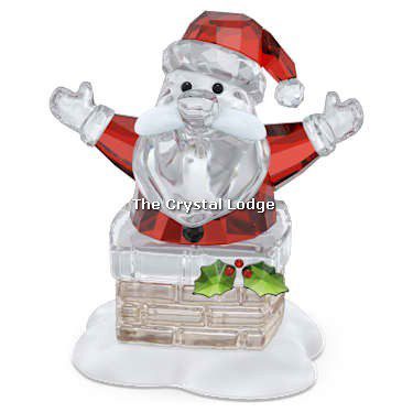 Swarovski_Holiday_cheers_santa_claus_and_chimney_5701507 | The Crystal Lodge