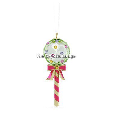 Swarovski_Holiday_cheers_Dulcis_lollipop_ornament_green_5742104 | The Crystal Lodge