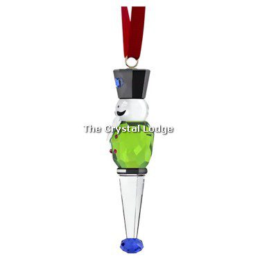 Swarovski_Holiday_cheers_nutcracker_ornament_green_5742716 | The Crystal Lodge